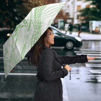 Sharks Couple Dreamy Polynesians Floral Sea Umbrella Emerald LT7 - Polynesian Pride