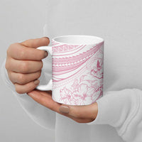 Sharks Couple Dreamy Polynesians Floral Sea Ceramic Mug Pink LT7 - Polynesian Pride