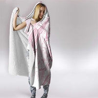 Sharks Couple Dreamy Polynesians Floral Sea Hooded Blanket Pink LT7 - Polynesian Pride