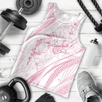 Sharks Couple Dreamy Polynesians Floral Sea Men Tank Top Pink LT7 - Polynesian Pride