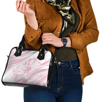Sharks Couple Dreamy Polynesians Floral Sea Shoulder Handbag Pink LT7 - Polynesian Pride