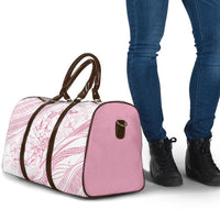 Sharks Couple Dreamy Polynesians Floral Sea Travel Bag Pink - Polynesian Pride
