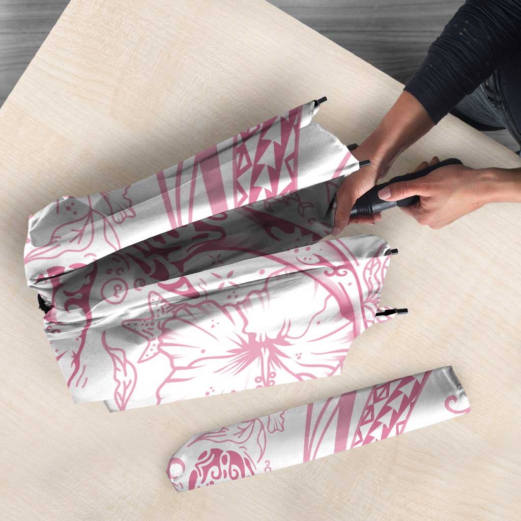 Sharks Couple Dreamy Polynesians Floral Sea Umbrella Pink LT7 - Polynesian Pride