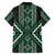 Jade Tukutuku Pattern Aotearoa Family Matching Summer Maxi Dress and Hawaiian Shirt Niho Taniwha and Puhoro Motifs