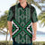 Jade Tukutuku Pattern Aotearoa Hawaiian Shirt Niho Taniwha and Puhoro Motifs