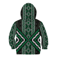 Jade Tukutuku Pattern Aotearoa Kid Hoodie Niho Taniwha and Puhoro Motifs