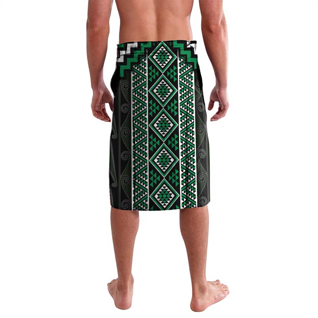Jade Tukutuku Pattern Aotearoa Lavalava Niho Taniwha and Puhoro Motifs