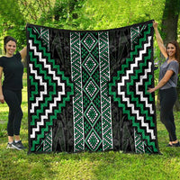 Jade Tukutuku Pattern Aotearoa Quilt Niho Taniwha and Puhoro Motifs