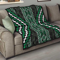 Jade Tukutuku Pattern Aotearoa Quilt Niho Taniwha and Puhoro Motifs