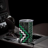 Jade Tukutuku Pattern Aotearoa Tumbler Cup Niho Taniwha and Puhoro Motifs LT7 - Polynesian Pride