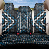 Azure Tukutuku Pattern Aotearoa Back Car Seat Cover Niho Taniwha and Puhoro Motifs