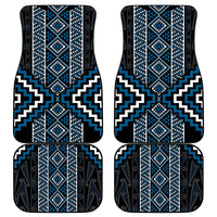 Azure Tukutuku Pattern Aotearoa Car Mats Niho Taniwha and Puhoro Motifs LT7 - Polynesian Pride