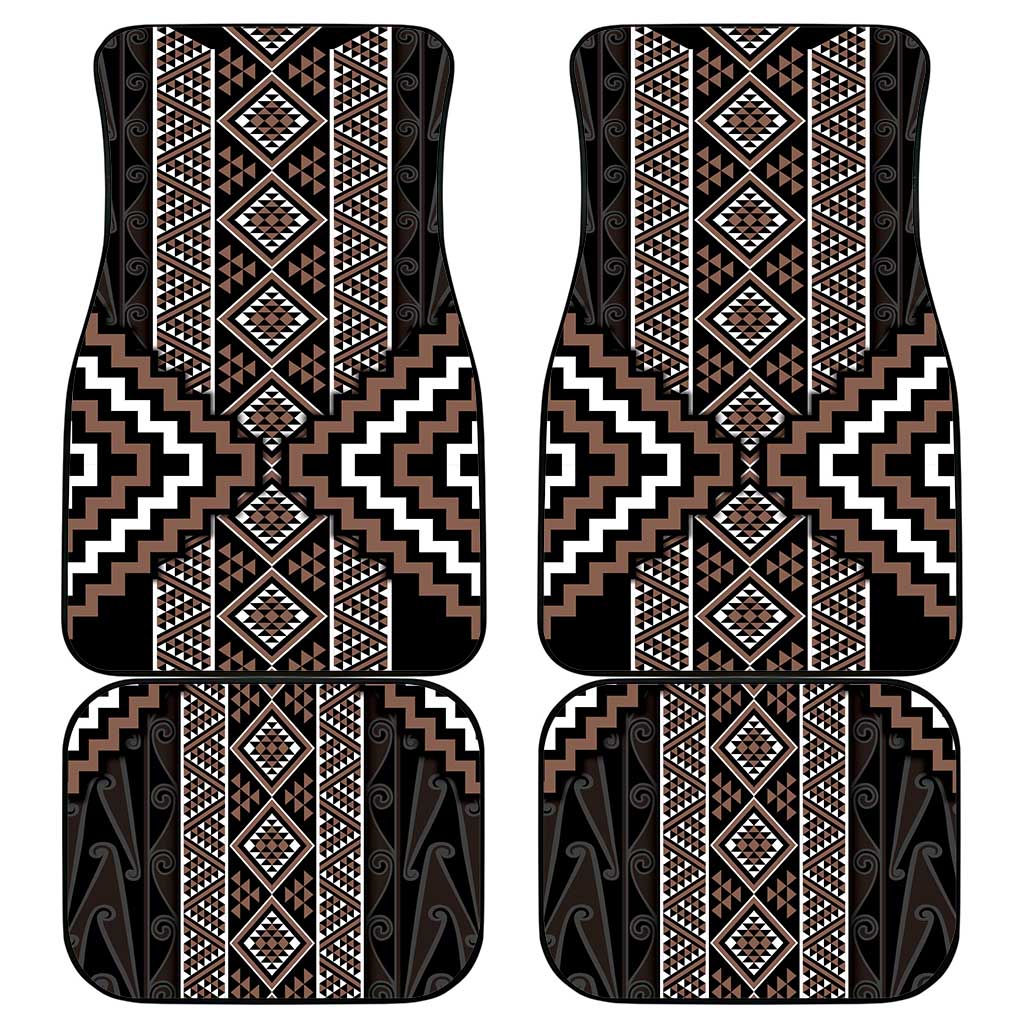 Classic Tukutuku Pattern Aotearoa Car Mats Niho Taniwha and Puhoro Motifs LT7 - Polynesian Pride