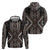 Classic Tukutuku Pattern Aotearoa Hoodie Niho Taniwha and Puhoro Motifs