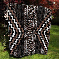 Classic Tukutuku Pattern Aotearoa Quilt Niho Taniwha and Puhoro Motifs