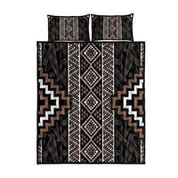 Classic Tukutuku Pattern Aotearoa Quilt Bed Set Niho Taniwha and Puhoro Motifs LT7 - Polynesian Pride