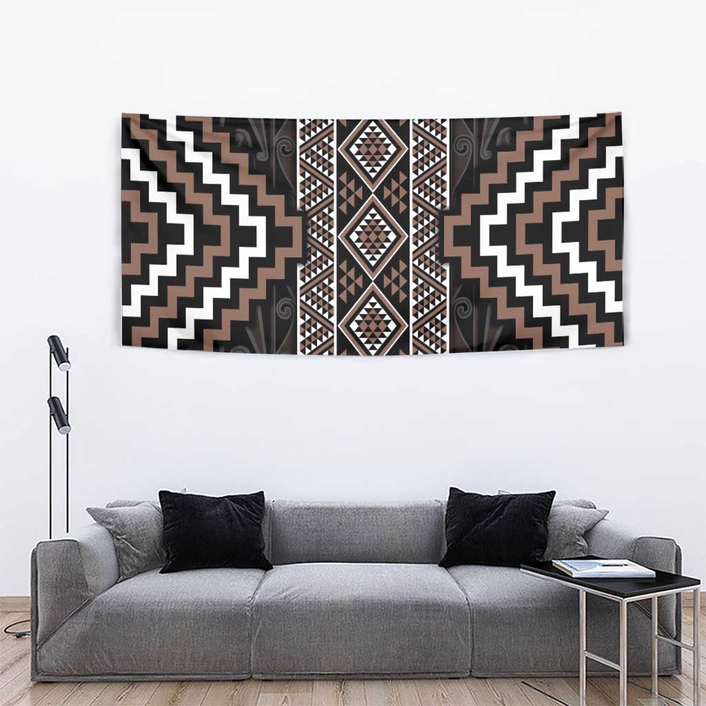 Classic Tukutuku Pattern Aotearoa Tapestry Niho Taniwha and Puhoro Motifs