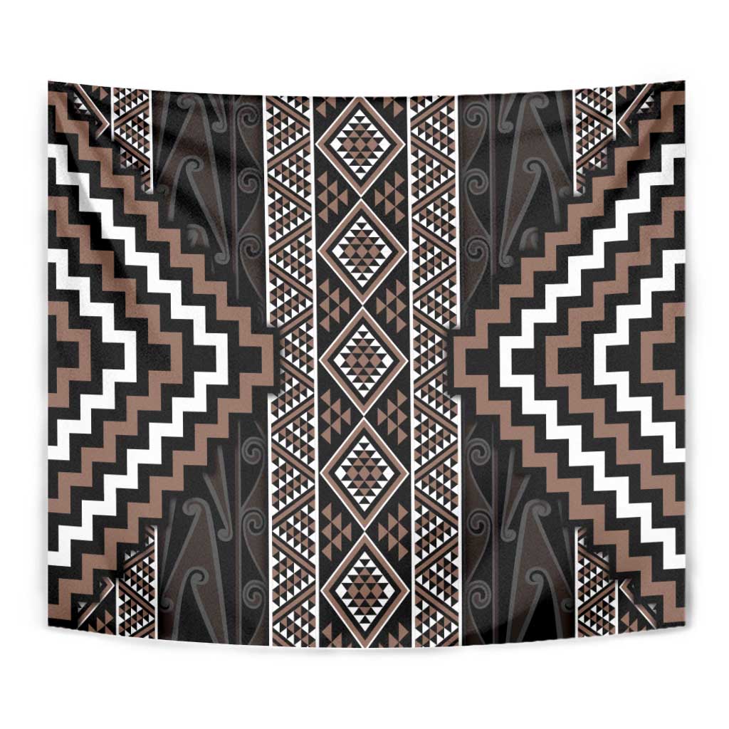 Classic Tukutuku Pattern Aotearoa Tapestry Niho Taniwha and Puhoro Motifs