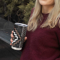 Classic Tukutuku Pattern Aotearoa Tumbler Cup Niho Taniwha and Puhoro Motifs LT7 - Polynesian Pride
