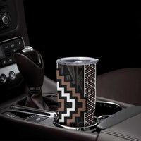 Classic Tukutuku Pattern Aotearoa Tumbler Cup Niho Taniwha and Puhoro Motifs LT7 - Polynesian Pride