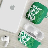 Pounamu Green Maori AirPods Case Koru Kowhaiwhai LT7 - Polynesian Pride