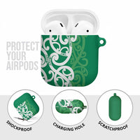 Pounamu Green Maori AirPods Case Koru Kowhaiwhai LT7 - Polynesian Pride