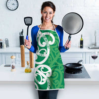 Pounamu Green Maori Apron Koru Kowhaiwhai LT7 - Polynesian Pride