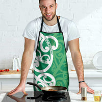 Pounamu Green Maori Apron Koru Kowhaiwhai LT7 - Polynesian Pride