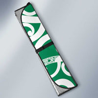 Pounamu Green Maori Auto Sun Shade Koru Kowhaiwhai LT7 - Polynesian Pride
