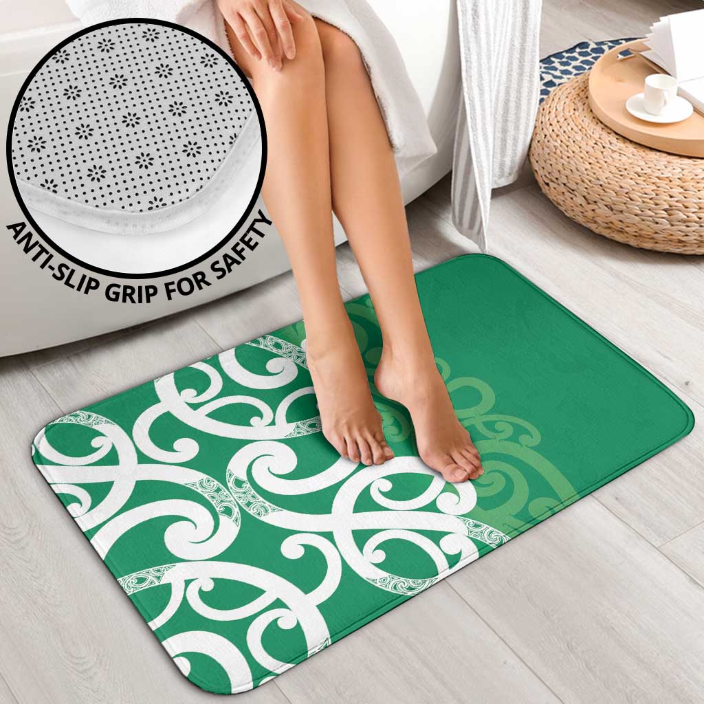 Pounamu Green Maori Bathroom Set Koru Kowhaiwhai - Polynesian Pride