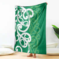 Pounamu Green Maori Blanket Koru Kowhaiwhai - Polynesian Pride