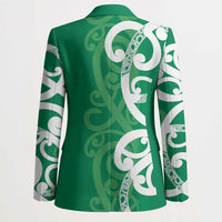 Pounamu Green Maori Blazer Koru Kowhaiwhai LT7 - Polynesian Pride