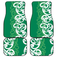 Pounamu Green Maori Car Mats Koru Kowhaiwhai LT7 - Polynesian Pride