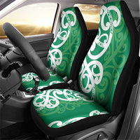 Pounamu Green Maori Car Seat Cover Koru Kowhaiwhai LT7 - Polynesian Pride