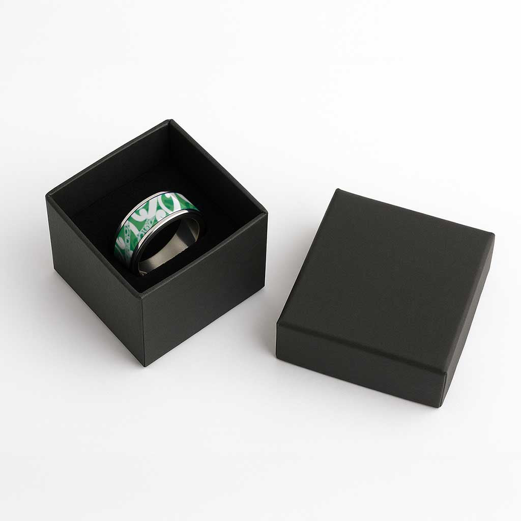 Pounamu Green Maori Classic Ring Koru Kowhaiwhai LT7 - Polynesian Pride