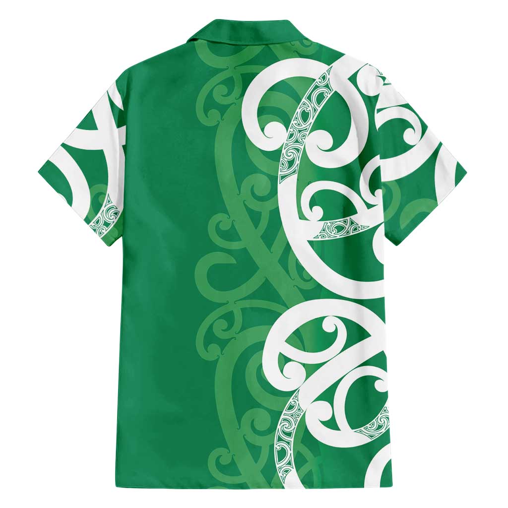 Pounamu Green Maori Hawaiian Shirt Koru Kowhaiwhai LT7 - Polynesian Pride