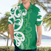 Pounamu Green Maori Hawaiian Shirt Koru Kowhaiwhai LT7 - Polynesian Pride