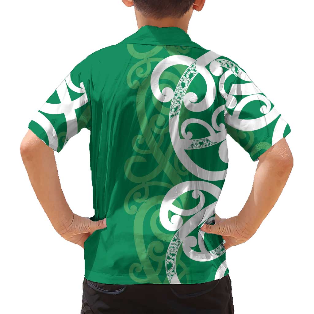 Pounamu Green Maori Hawaiian Shirt Koru Kowhaiwhai LT7 - Polynesian Pride