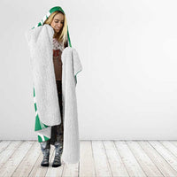 Pounamu Green Maori Hooded Blanket Koru Kowhaiwhai LT7 - Polynesian Pride