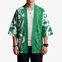 Pounamu Green Maori Kimono Koru Kowhaiwhai LT7 - Polynesian Pride