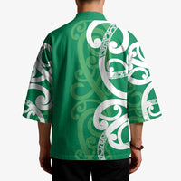 Pounamu Green Maori Kimono Koru Kowhaiwhai LT7 - Polynesian Pride