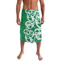 Pounamu Green Maori Lavalava Koru Kowhaiwhai LT7 Green - Polynesian Pride