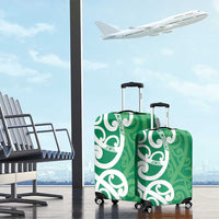 Pounamu Green Maori Luggage Cover Koru Kowhaiwhai - Polynesian Pride