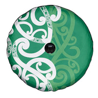 Pounamu Green Maori Spare Tire Cover Koru Kowhaiwhai LT7 - Polynesian Pride