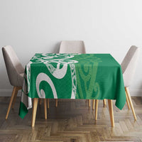 Pounamu Green Maori Tablecloth Koru Kowhaiwhai LT7 - Polynesian Pride