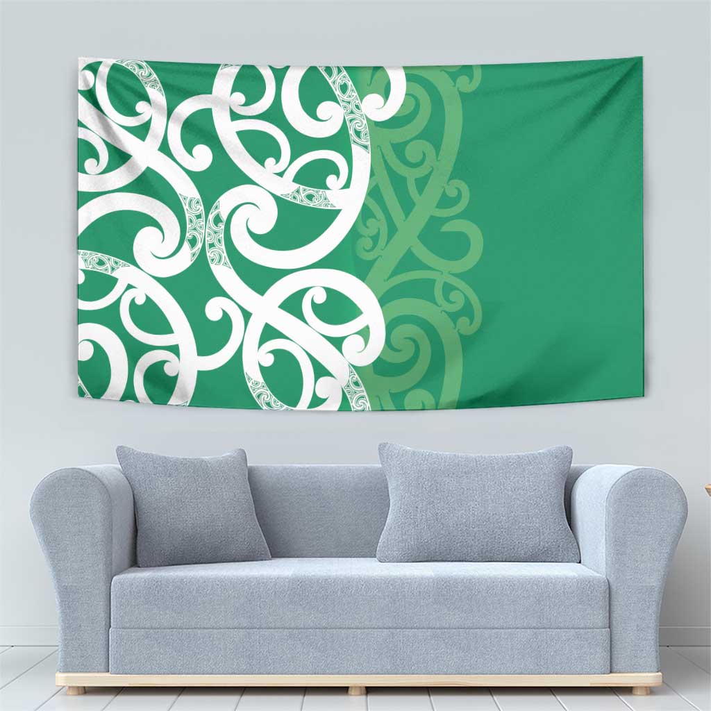 Pounamu Green Maori Tapestry Koru Kowhaiwhai LT7 - Polynesian Pride