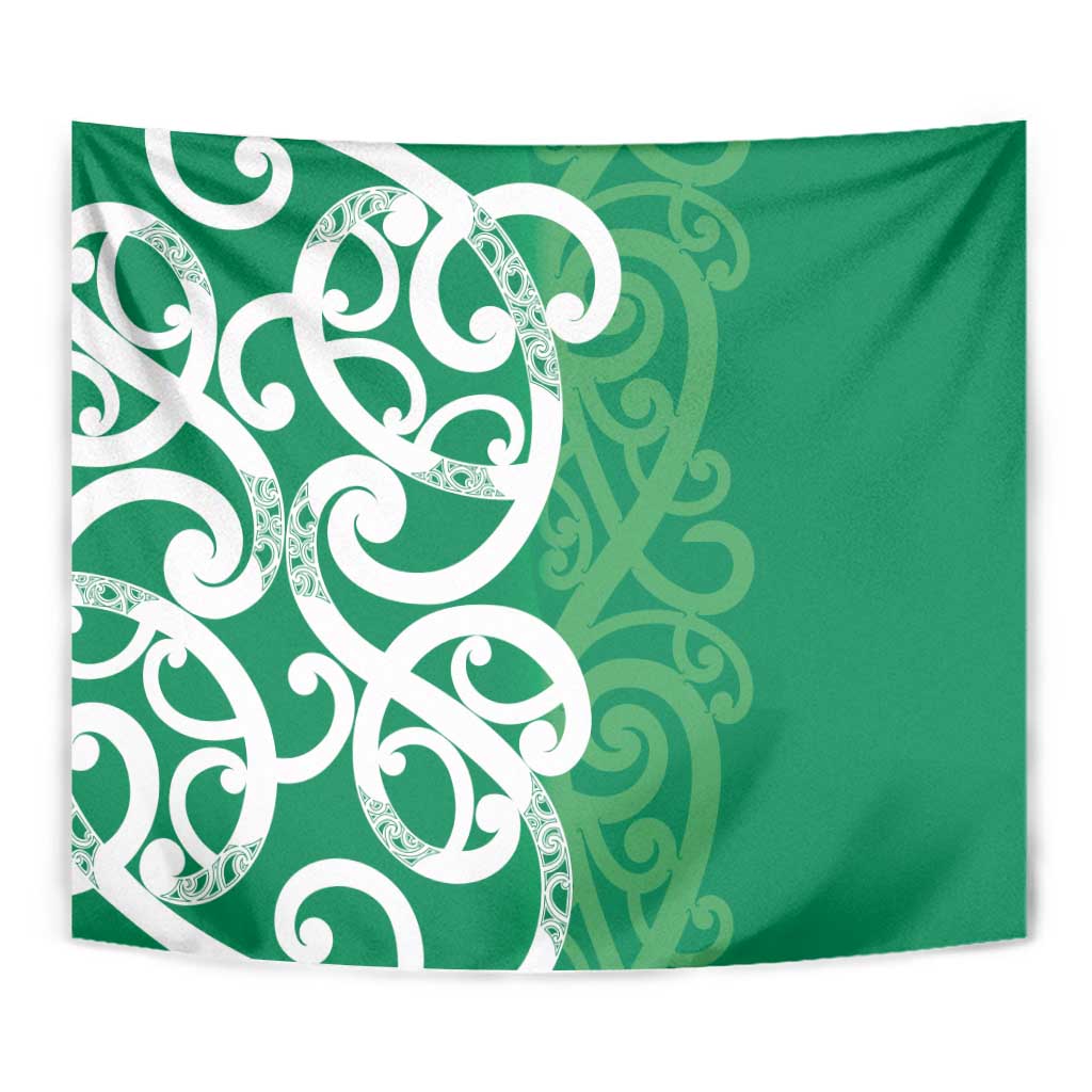 Pounamu Green Maori Tapestry Koru Kowhaiwhai LT7 - Polynesian Pride