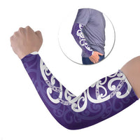 Violet Green Maori Arm Sleeves Koru Kowhaiwhai LT7 Set of 2 Violet - Polynesian Pride