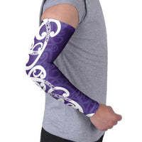 Violet Green Maori Arm Sleeves Koru Kowhaiwhai LT7 - Polynesian Pride