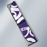 Violet Green Maori Auto Sun Shade Koru Kowhaiwhai LT7 - Polynesian Pride